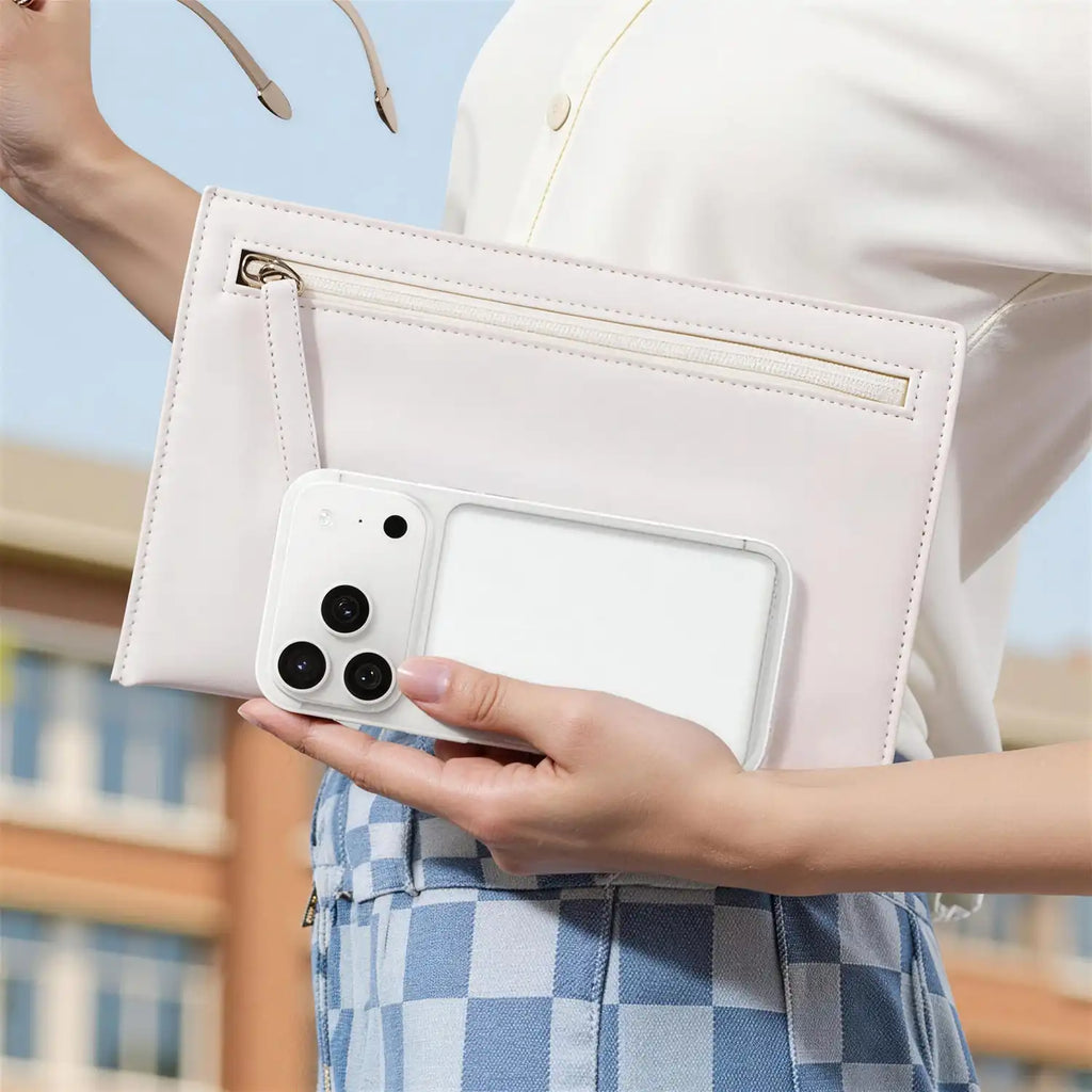 6.8mm Thinnest Potable Magsafe Powerbank Ultra Thin Power Bank 5000mAh, Semi-Solid Battery Cell Safest Phone Charger Passes Nail Penetration Test Without Fire or Explosion