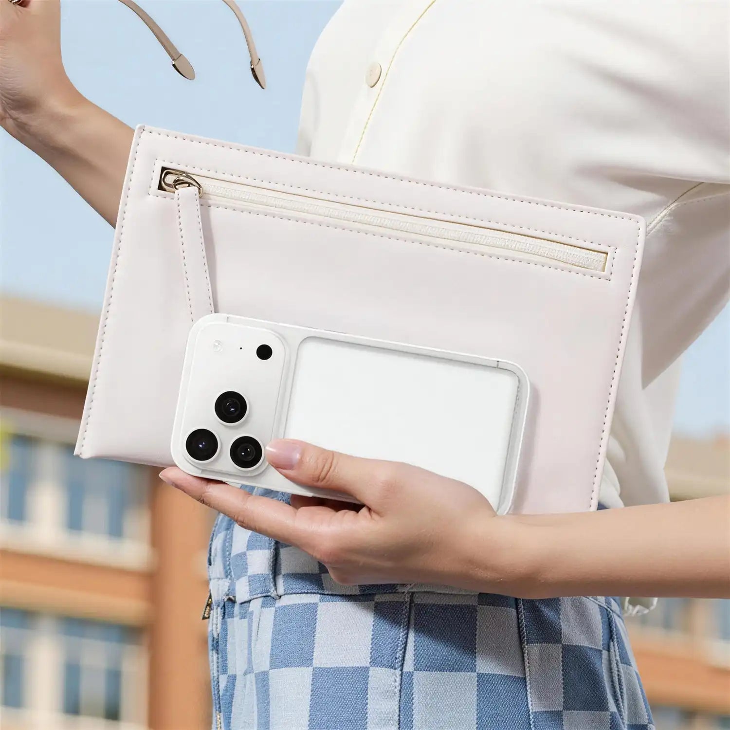 6.8mm Thinnest Potable Magsafe Powerbank Ultra Thin Power Bank 5000mAh, Semi-Solid Battery Cell Safest Phone Charger Passes Nail Penetration Test Without Fire or Explosion