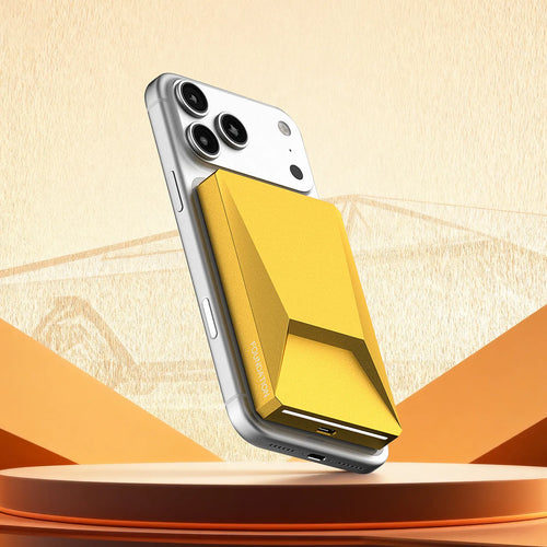 Cybertruck Style Magnetic Wireless Power Bank 6000mAh 15W Fast Charging Futuristic Metal Design for iPhone Android