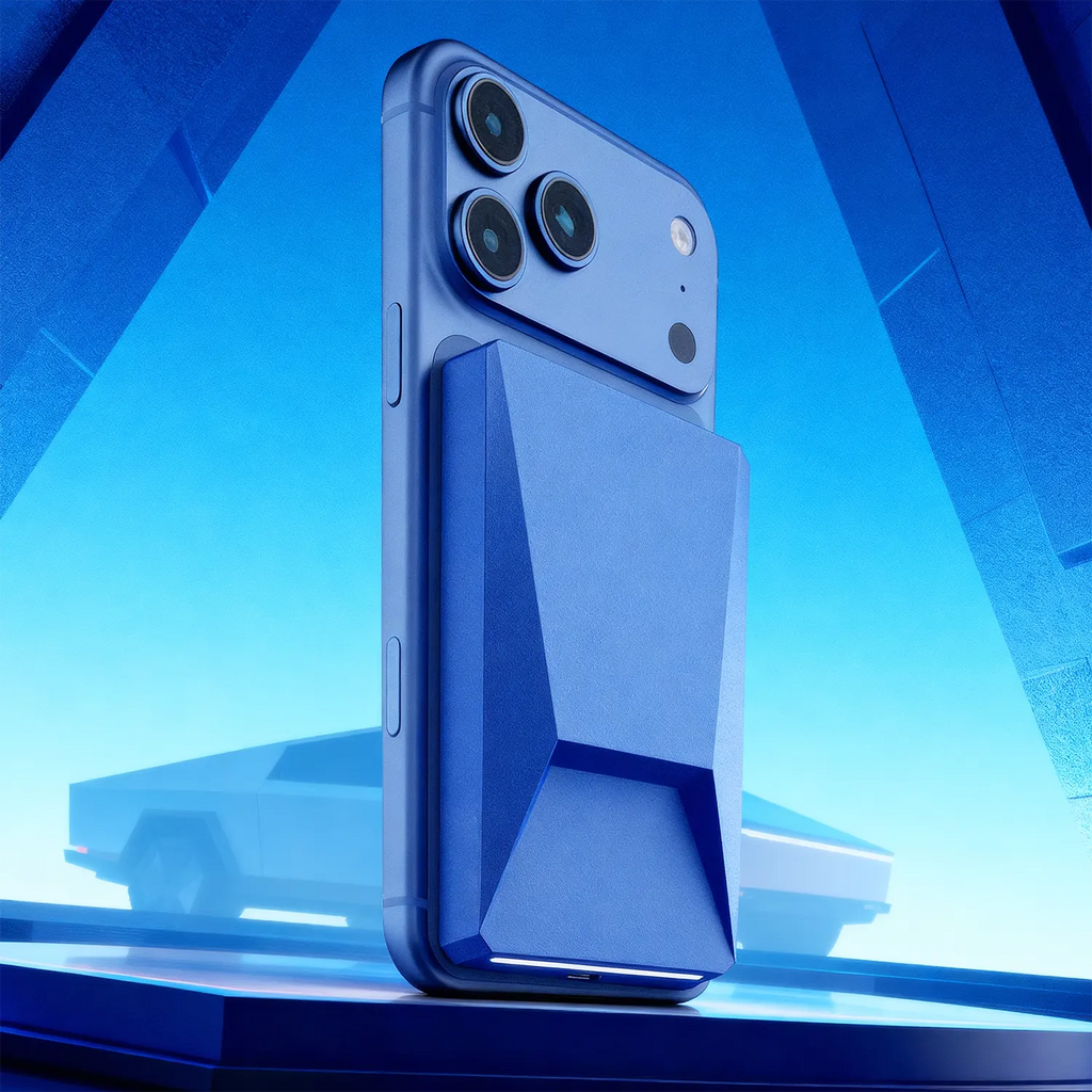 Cybertruck Style Magnetic Wireless Power Bank 6000mAh 15W Fast Charging Futuristic Metal Design for iPhone Android