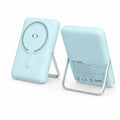 10000mAh 3-in-1 Wireless Portable Charger for iPhone, 15W Magnetic Wireless Charging, 20W USB-C PD Fast Charging, Built-in Foldable Stand, High Quality Power Bank Compatible with Apple Watch and AirPods
